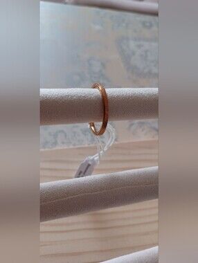 Gold-Tone Minimalist Women’s Ring - Classic Elegance